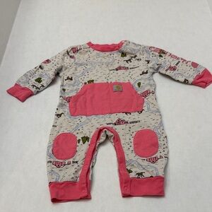 Carhartt Kids Footie in Pink and Cream